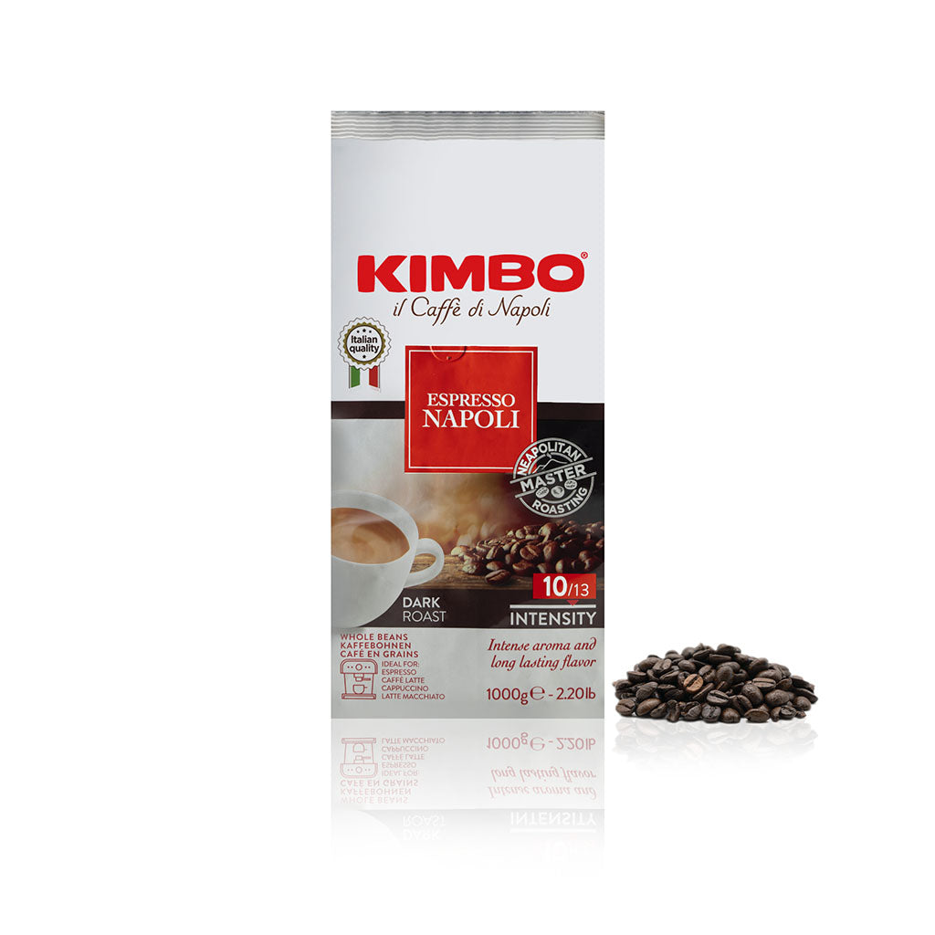 Macchina da caffè espresso + 1Kg di Caffè in Grani Kimbo + Un macinino