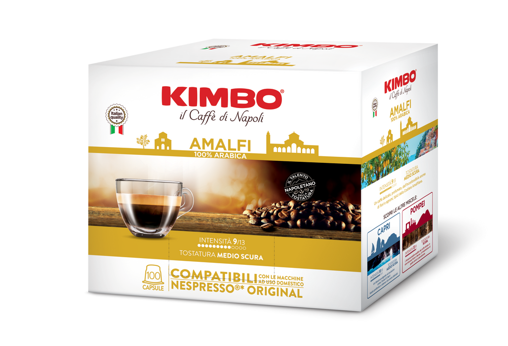 
                  
                    Kimbo Amalfi 100 capsule compatibili nespresso original
                  
                