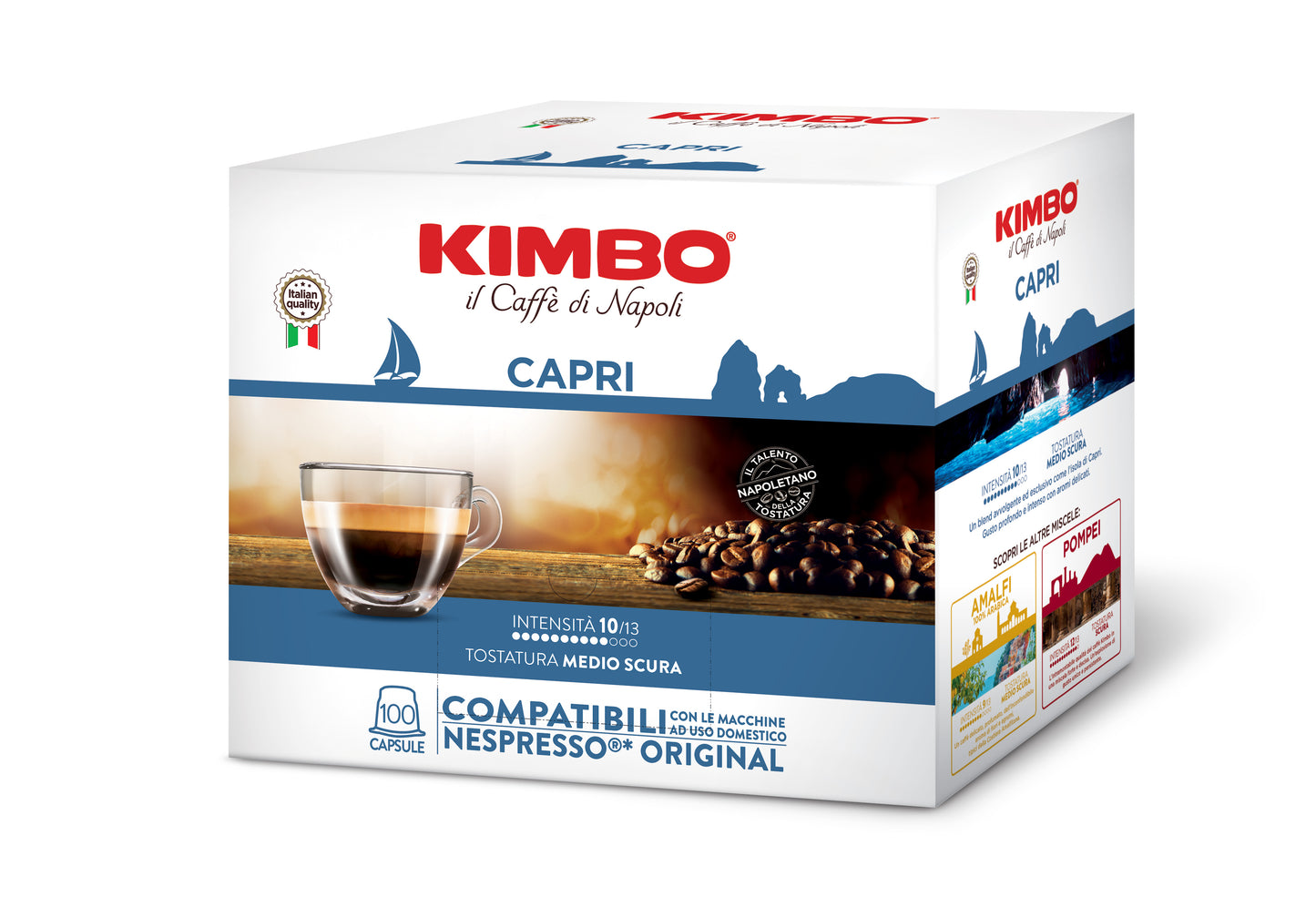 
                  
                    Kimbo Capri 100 capsule compatibili nespresso original
                  
                