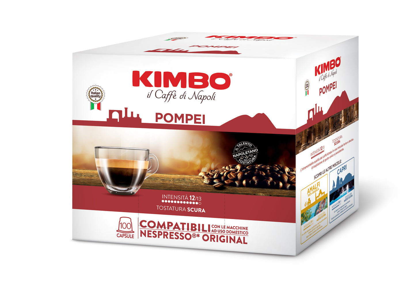 
                  
                    Kimbo Pompei 100 capsule compatibili nespresso original
                  
                