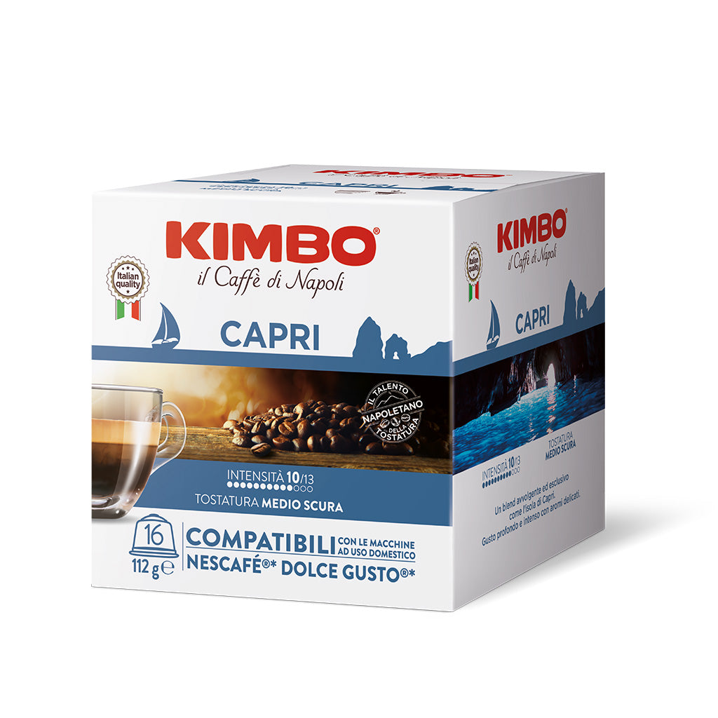 Kimbo Capri 16 capsule compatibili Nescafè dolce gusto