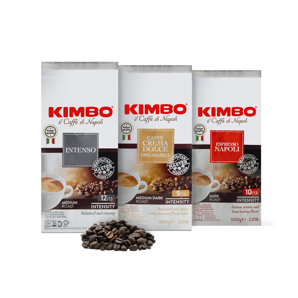 Kimbo caffè in grani kit best seller