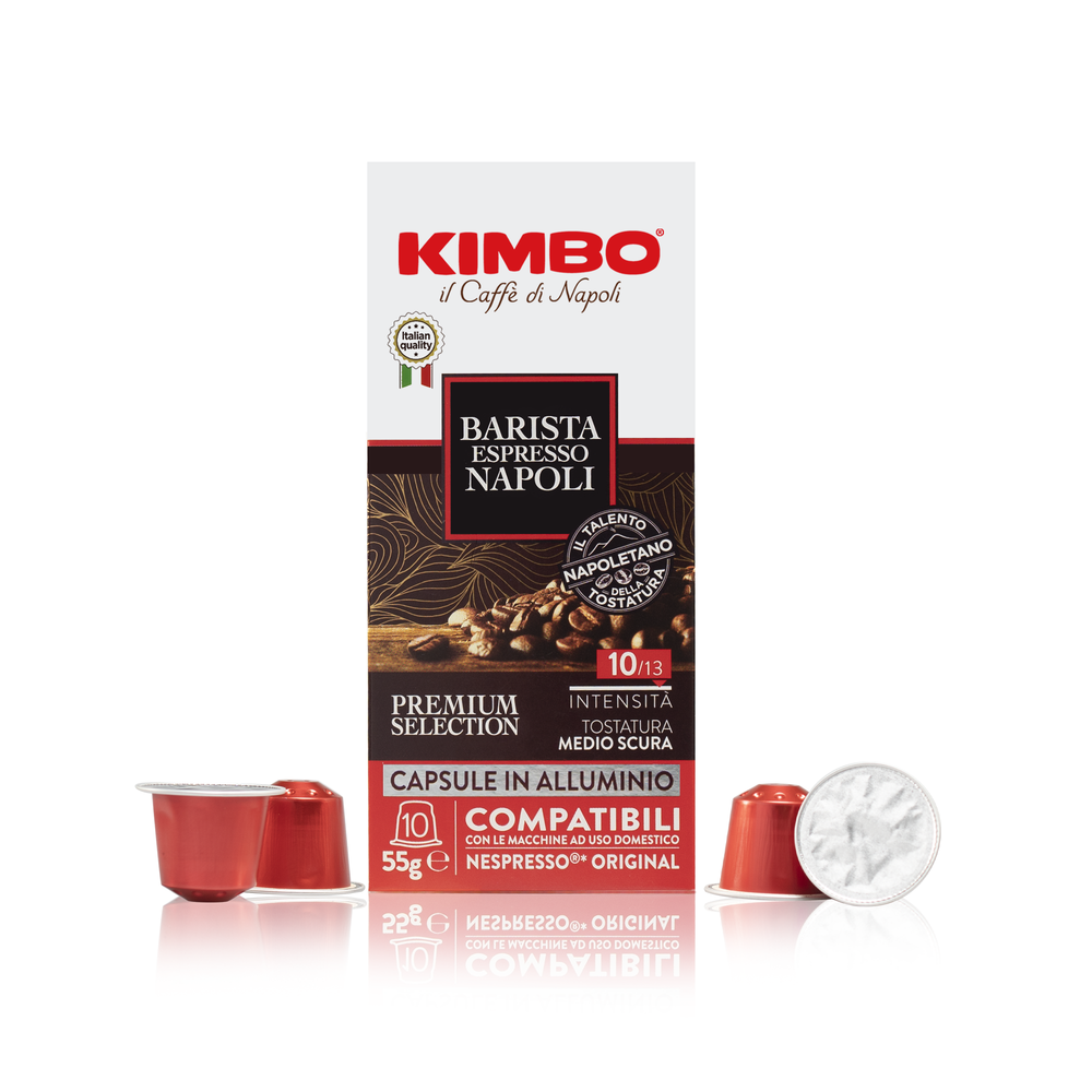 Kimbo Barista Espresso Napoli 10 capsule compatibili Nespresso original