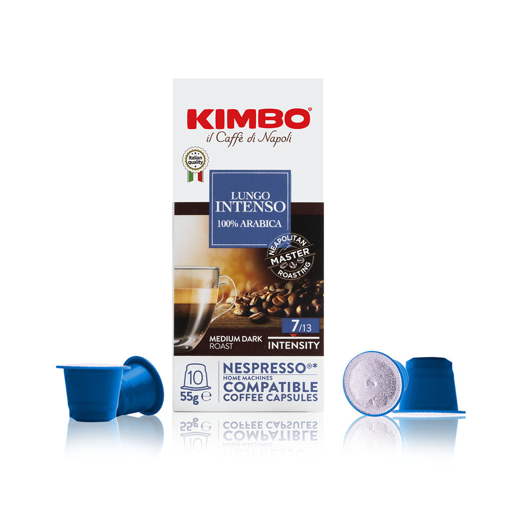 
                  
                    Kimbo Lungo intenso 10 capsule compatibili Nespresso
                  
                