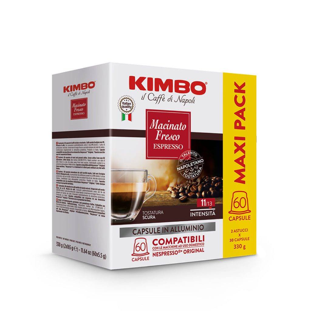 
                  
                    Kimbo Macinato fresco Espresso 60 capsule compatibili Nespresso original
                  
                