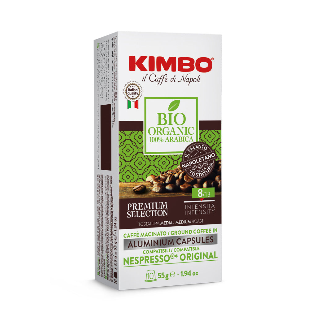 Kimbo Bio Organic 100% arabica 10 capsule compatibili Nespresso original