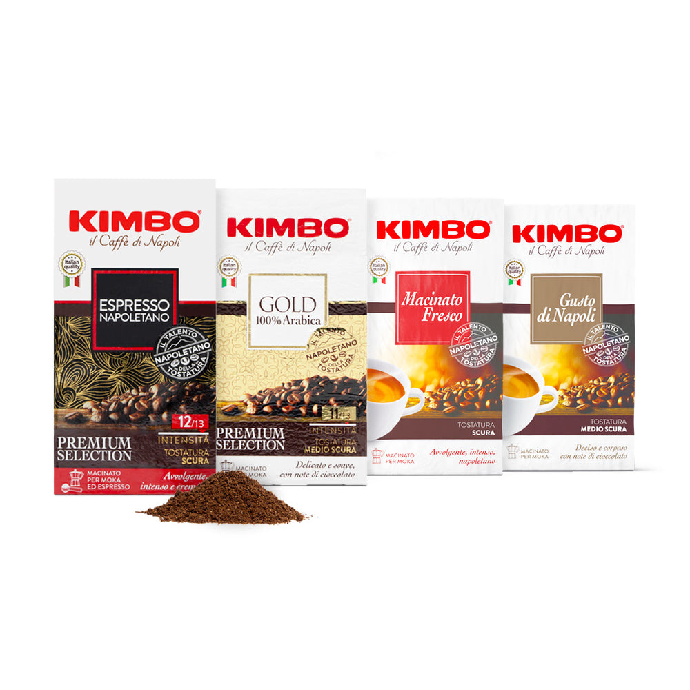 Kimbo caffè macinato kit best seller