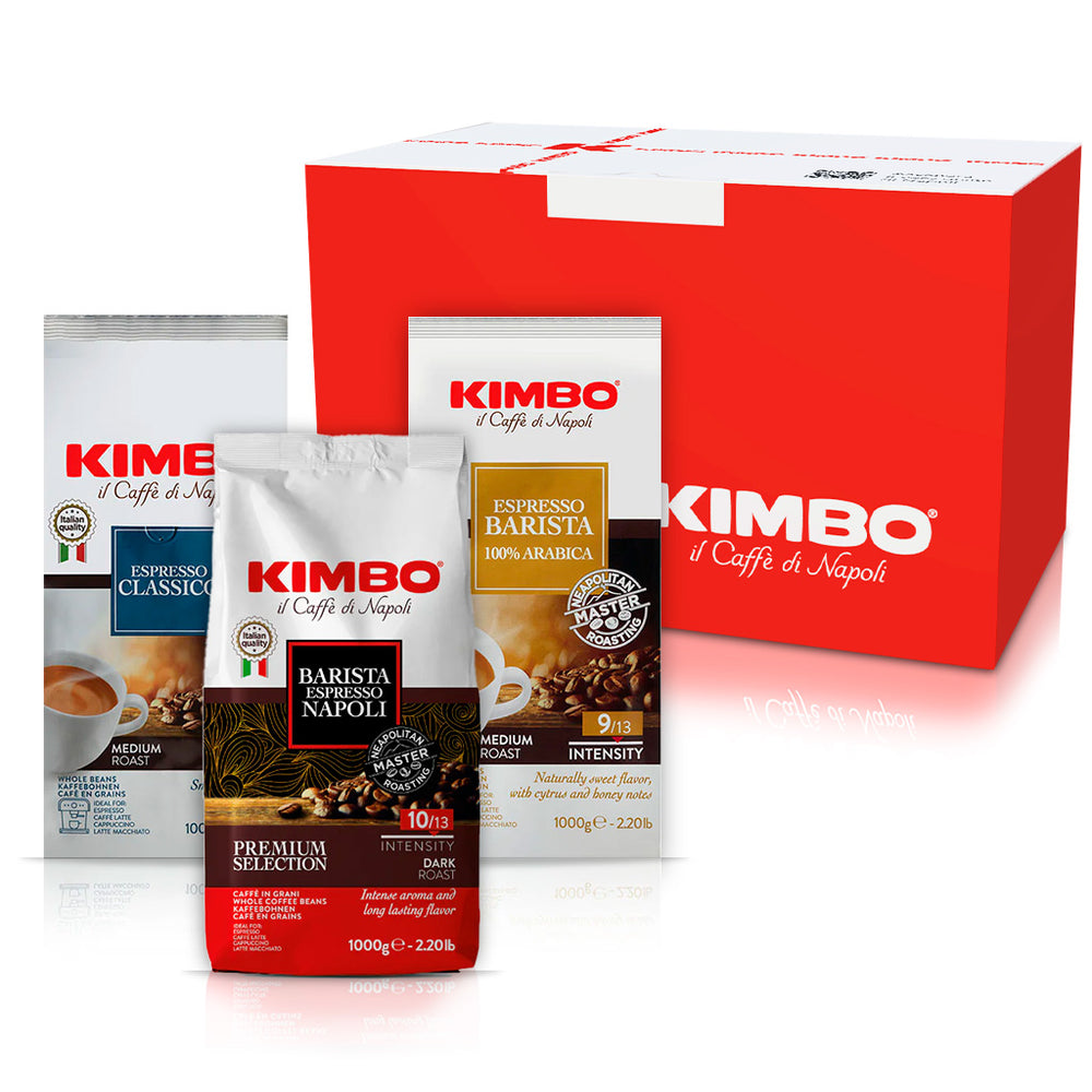 Confezione Regalo Kimbo Caffè in Grani - 3 Confezioni da 1 kg