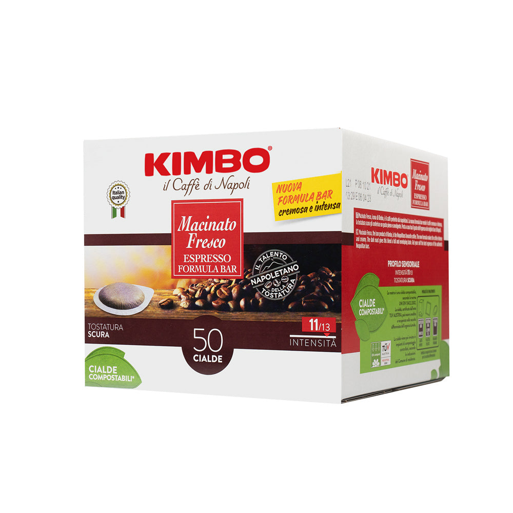
                  
                    Kimbo macinato fresco espresso formula bar 50 cialde compostabili
                  
                