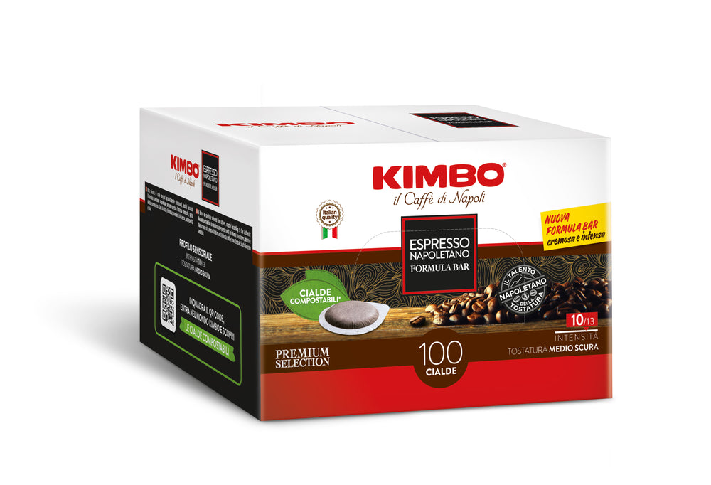 
                  
                    Kimbo Espresso Napoletano formula bar 100 cialde compostabili
                  
                