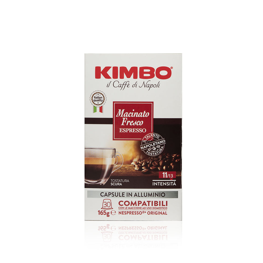 Kimbo Macinato fresco Espresso 30 capsule compatibili Nespresso original