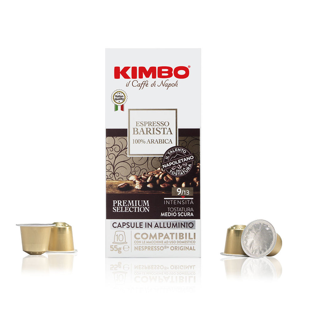 
                  
                    Kimbo Espresso barista 100% arabica 10 capsule compatibili Nespresso original
                  
                
